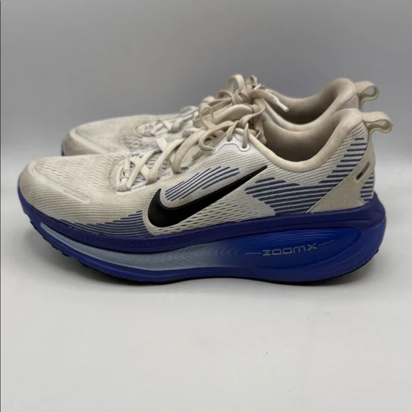 Nike Vomero 18 men’s 9 Cream and Blue ZoomX Sneakers S3 - Picture 3 of 6